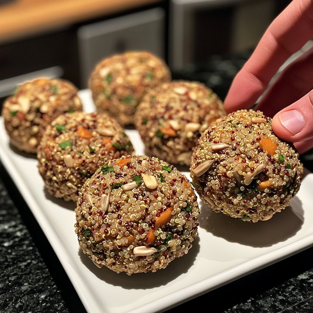 Protein Bällchen gesunder Snack