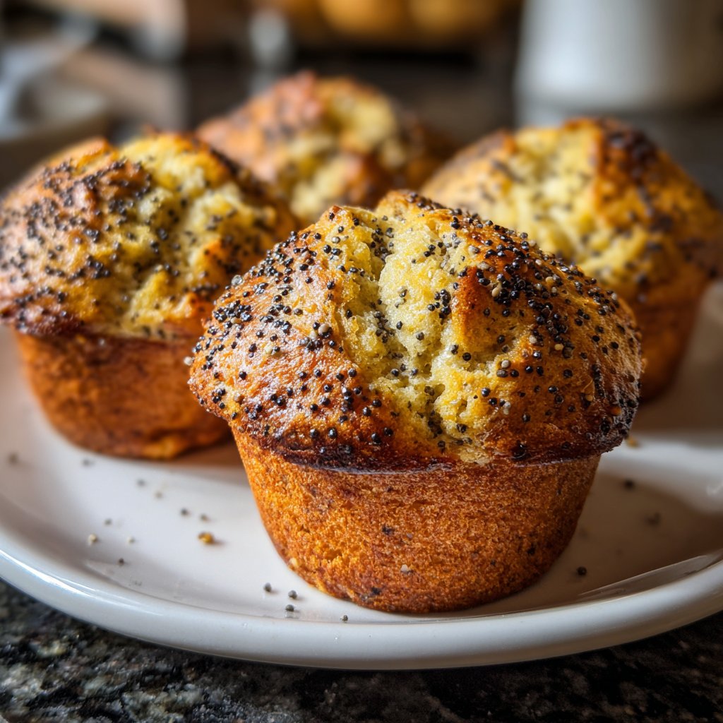 Muffins mit Zitrone und Mohn