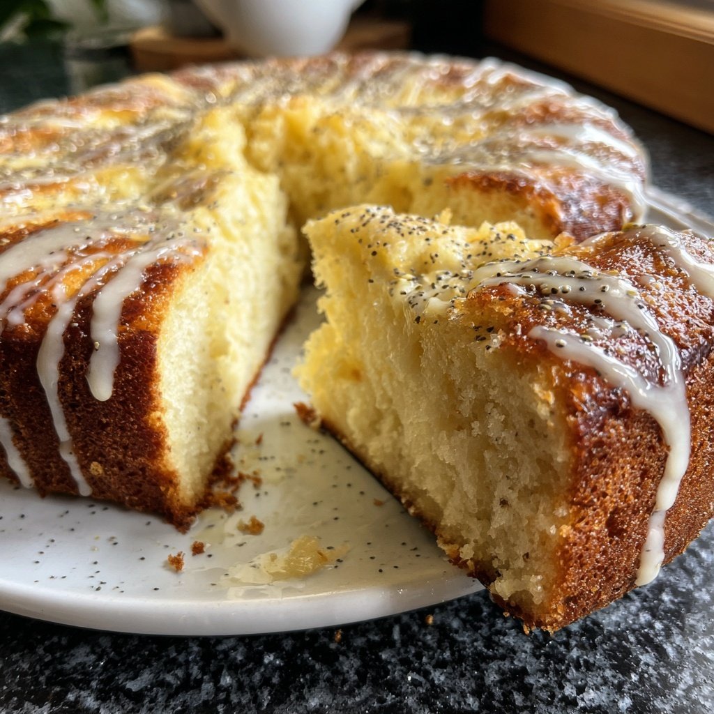 Käsekuchen mit Mohn