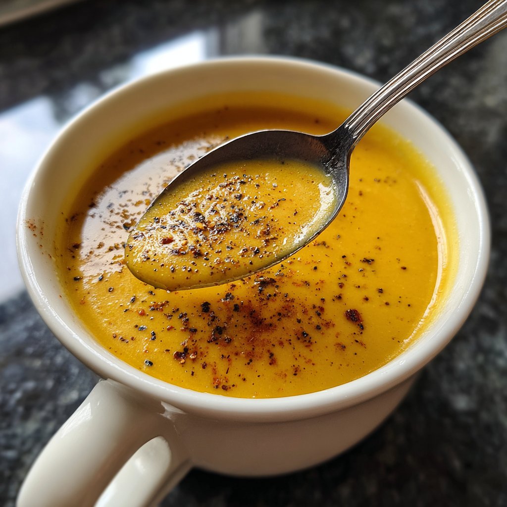 Blumenkohlsuppe mit Muskat und Pfeffer