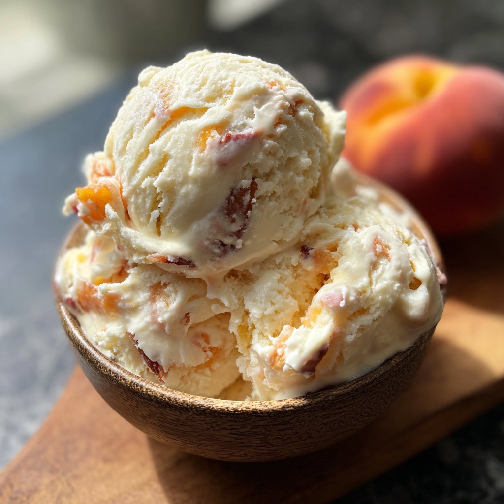 Eis Selber Machen Mit Pfirsich