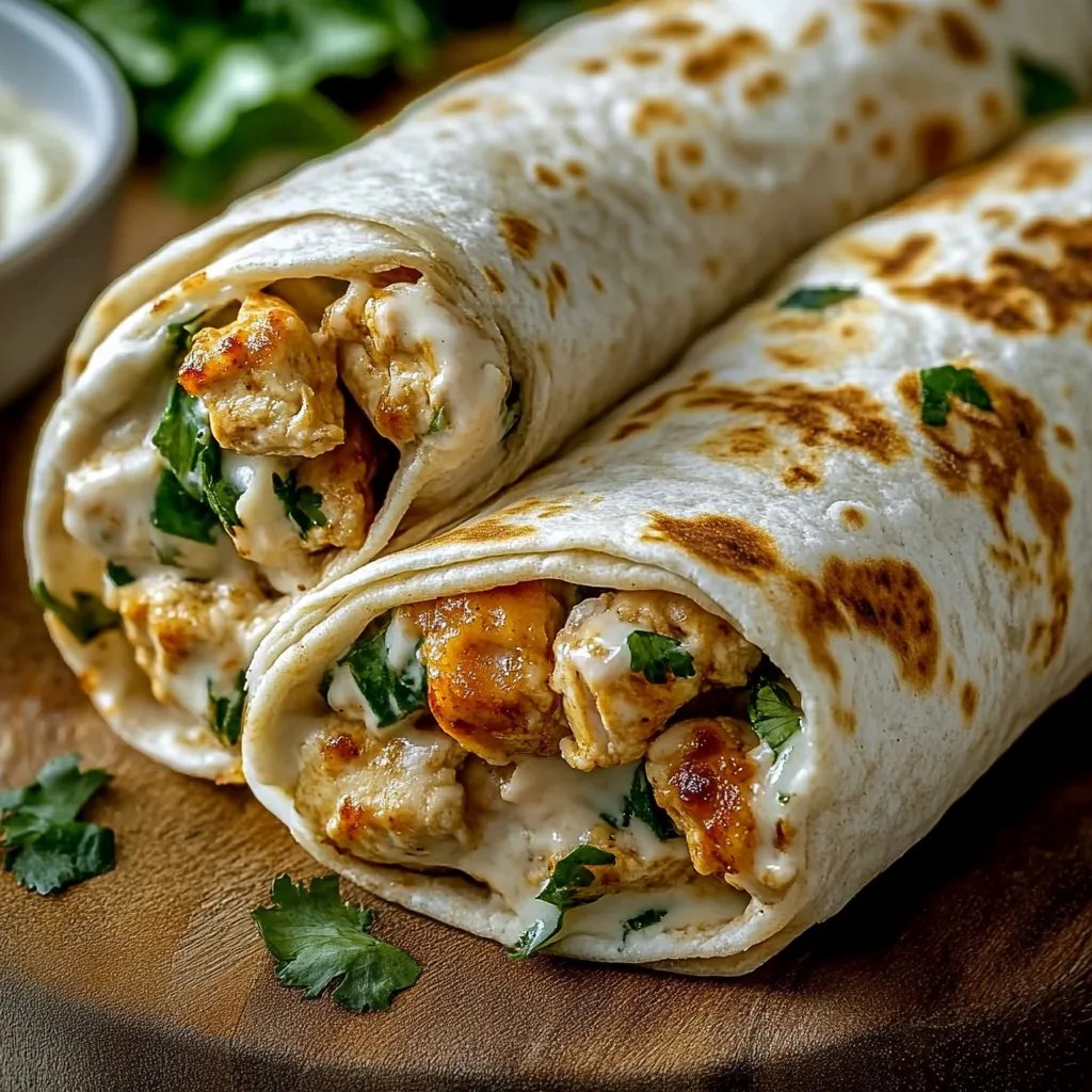 Cheesy Garlic Chicken Wraps – The Ultimate Flavor Explosion!