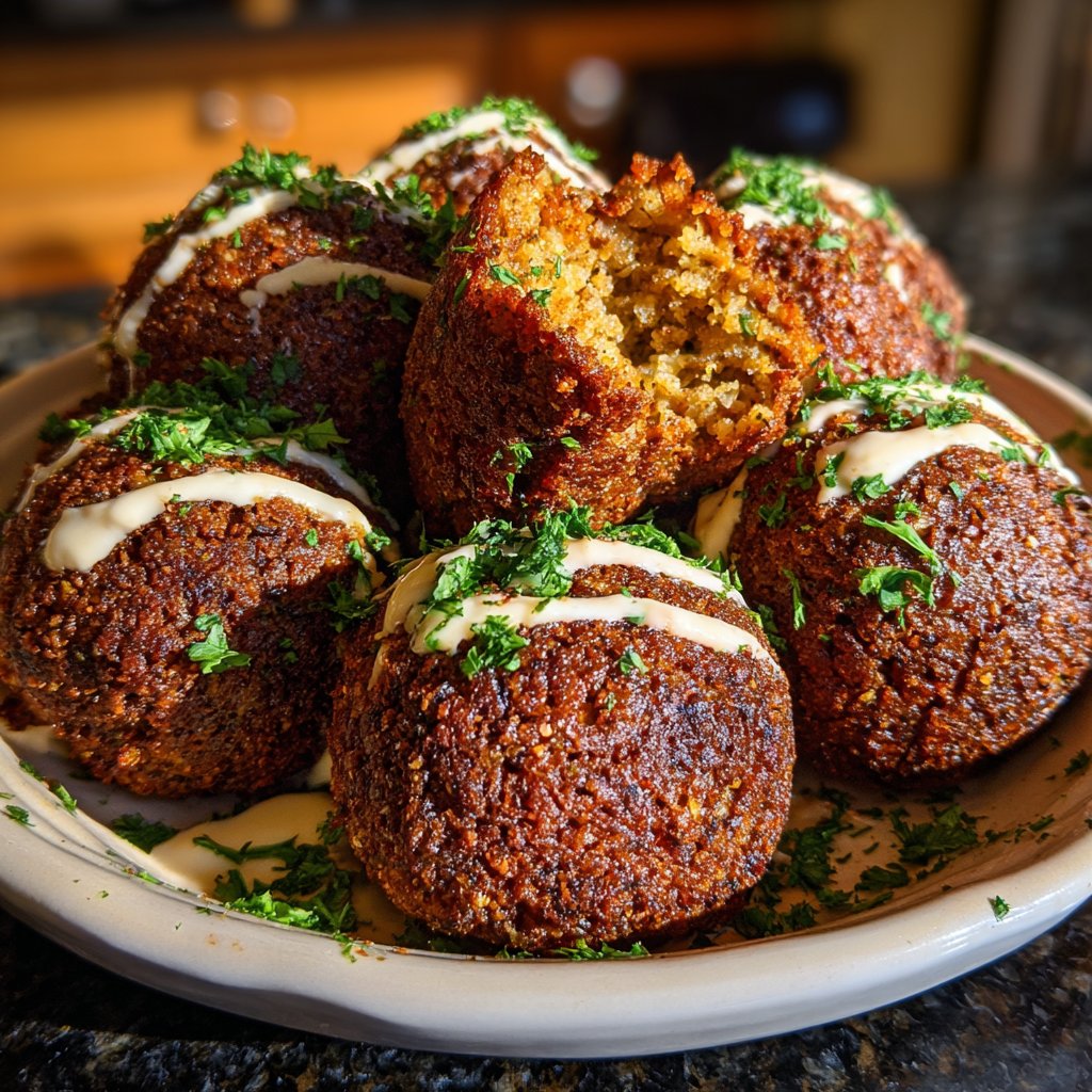 Falafel mit Petersilie