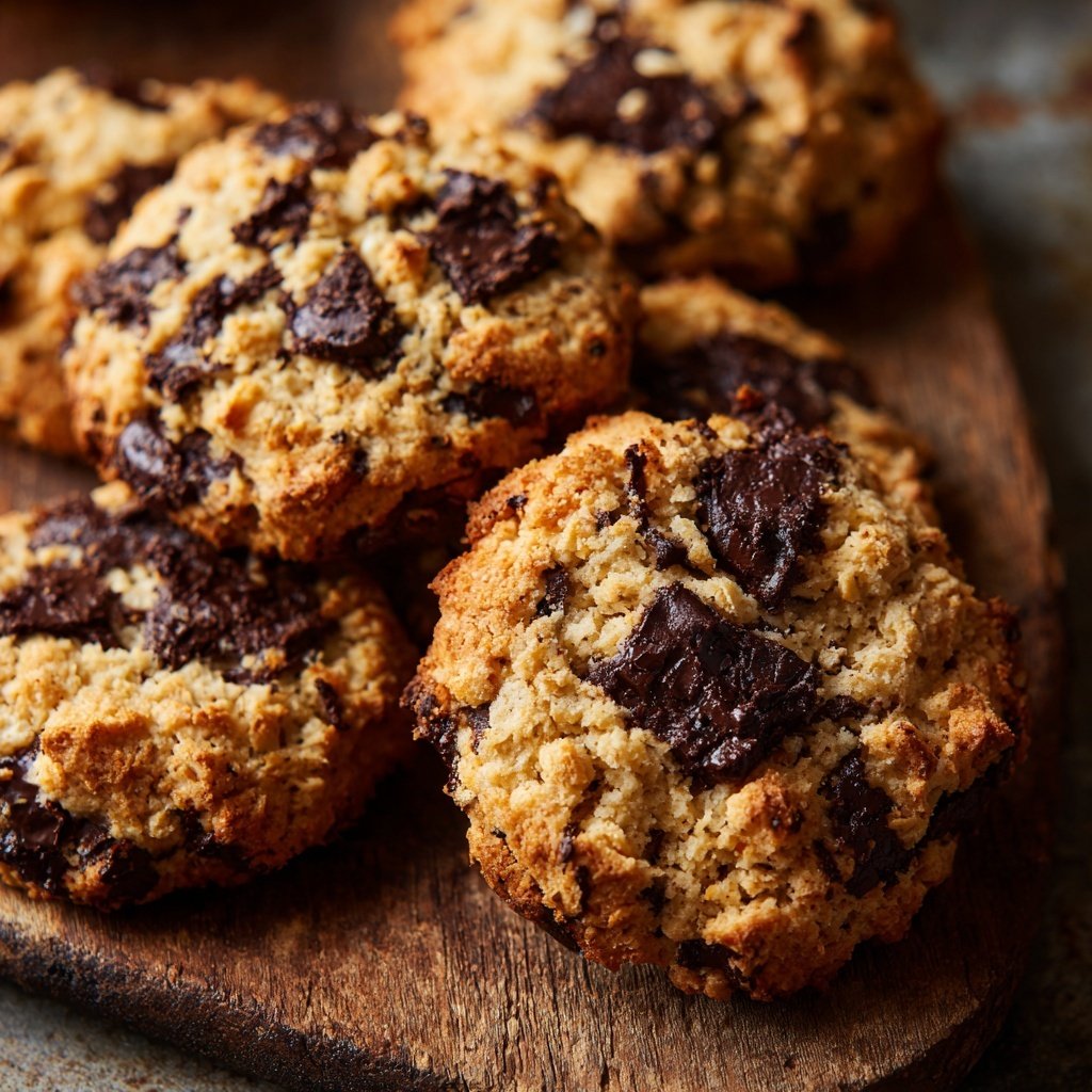 Cookies mit Haferflocken und Schokolade