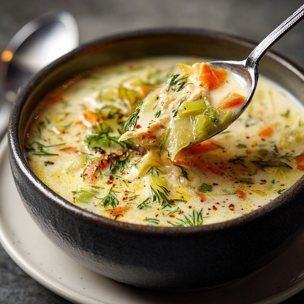 Abendessen mit Suppe