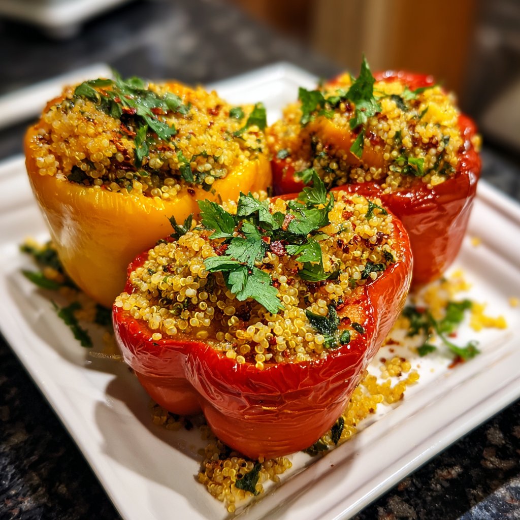 Gefüllte Paprika mit Quinoa