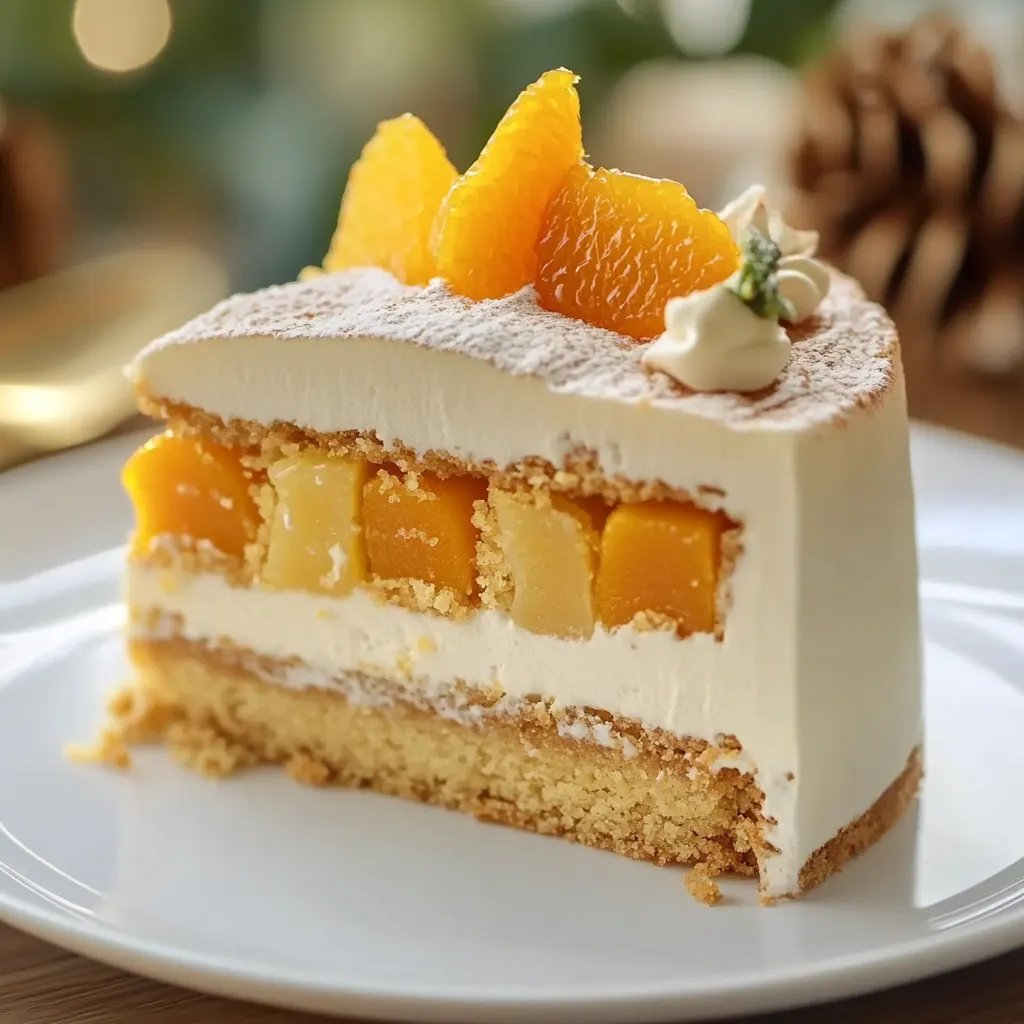 Spekulatius Torte mit Mandarinen